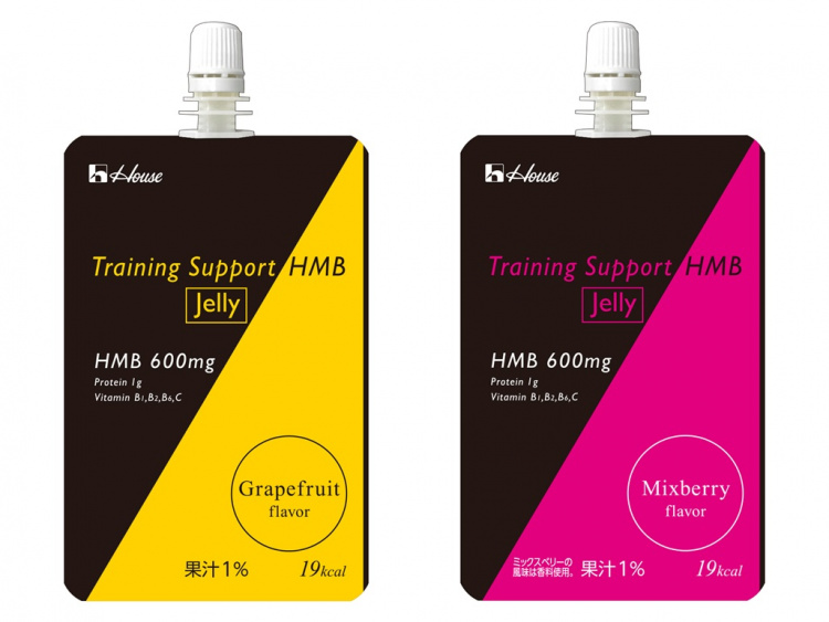 画像：Training Support HMB Jelly Grapefruitflavor(左)、Mixberryflavor(右)