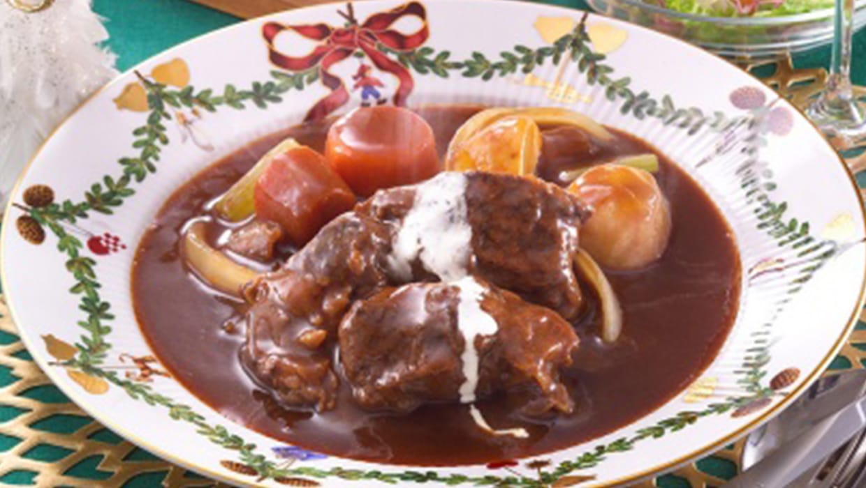 大きなすね肉のビーフシチュー