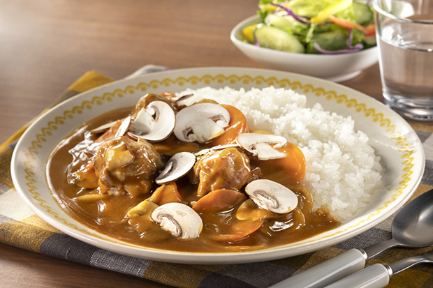 包丁を使わない豚こまボールのカレー
