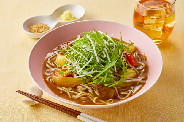 たっぷり野菜のサラダカレーそば