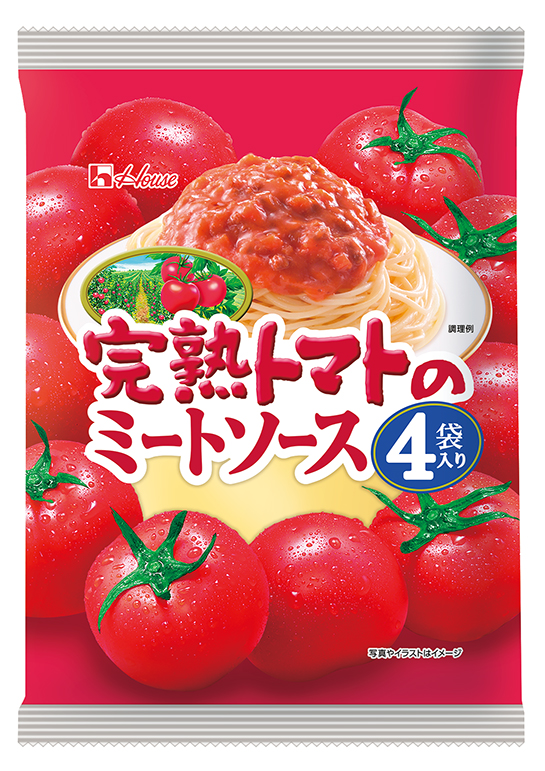 画像：「完熟トマトのミートソース　４袋入り」