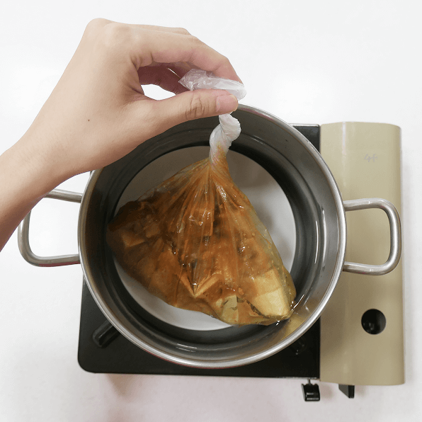 お湯ポチャレシピ®<高野豆腐の麻婆豆腐>