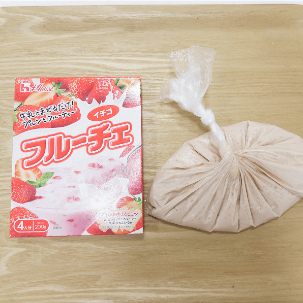 お湯ポチャレシピ®<フルーチェ蒸しパン>