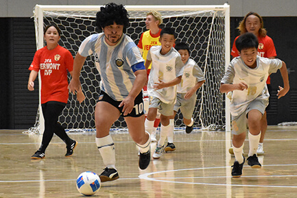 エキシビションマッチの様子