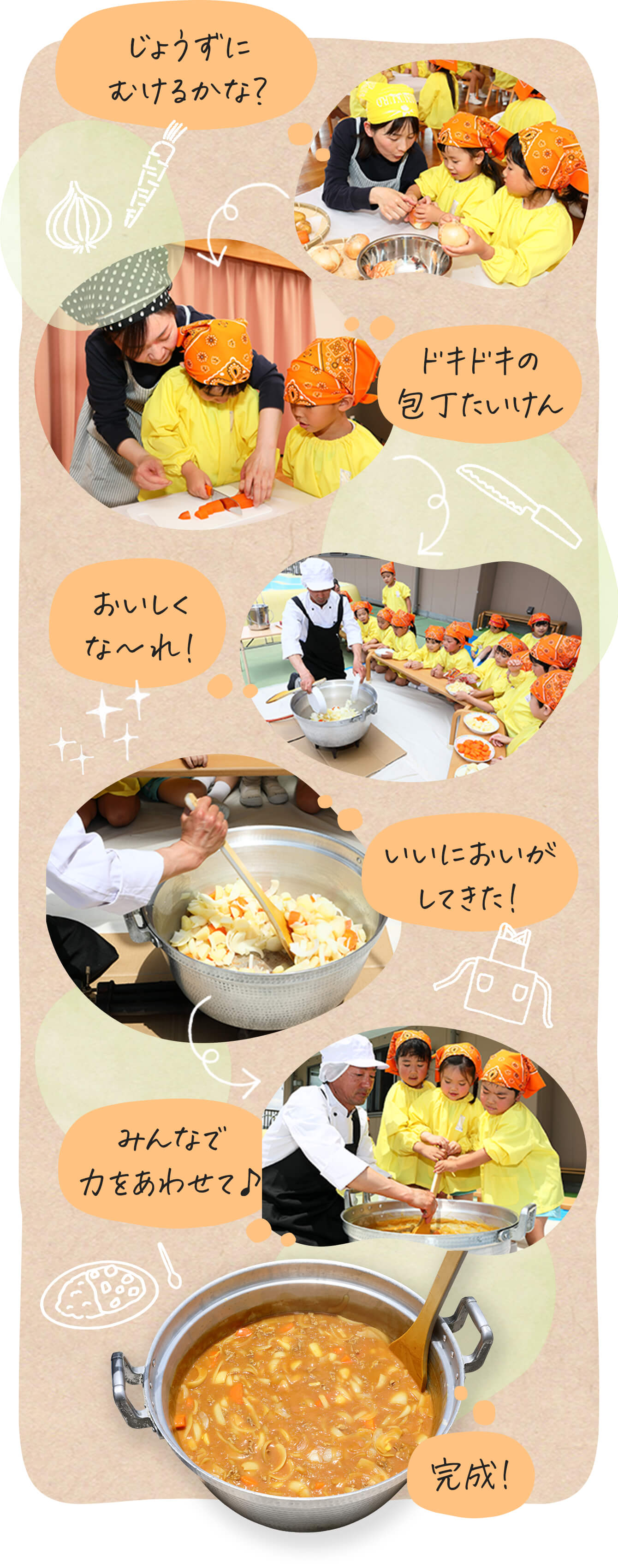 “はじめて”がいっぱい！カレーづくりのリアルな反応