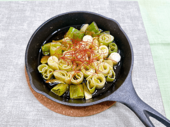 長ねぎのアヒージョ