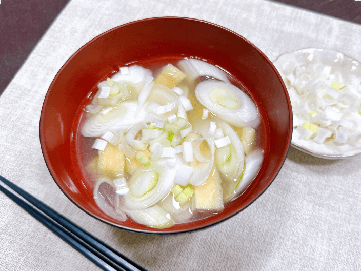 長ねぎのお味噌汁