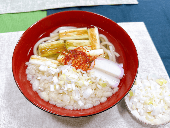 焼き長ねぎのせうどん