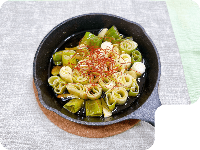 長ねぎのアヒージョ