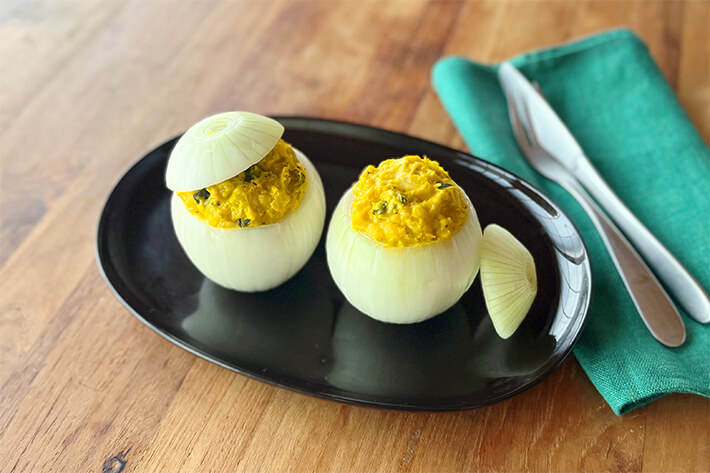 スマイルボールカップのパンプキンサラダ